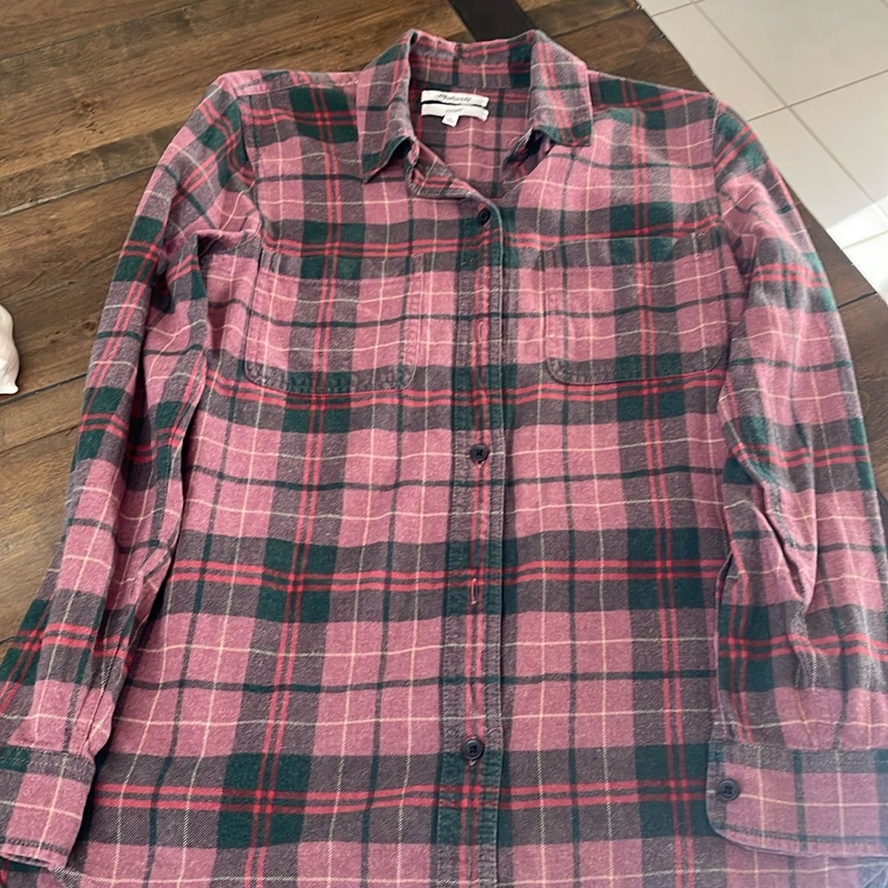 Pre-loved Madewell Classic Ex-Boyfriend Shirt Size S in Nona Plaid